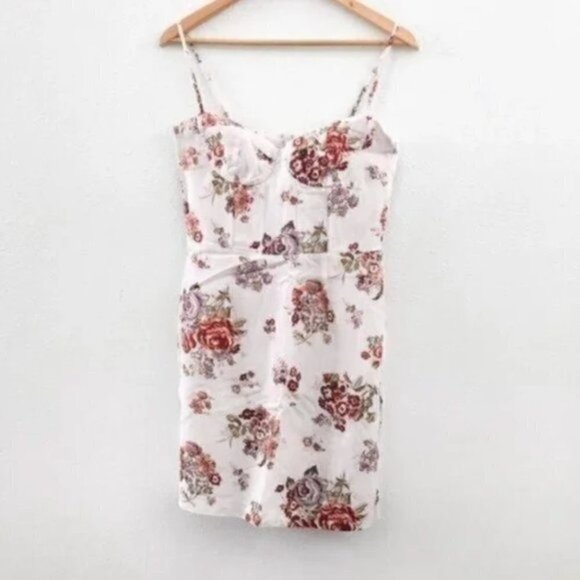 Brock Collection x H&M Dress Lyocell Blended Fit Floral Blogger Fav Powder Pink - Picture 5 of 16